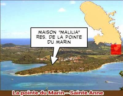 Malilia Beach A Sainte-Anne - Wifi -5 Min A Pied De La Plage المظهر الخارجي الصورة